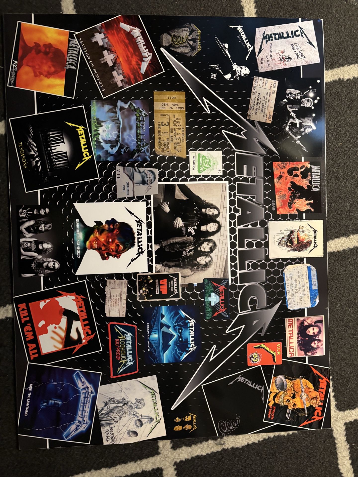 Metallica Metal Sign -18x24