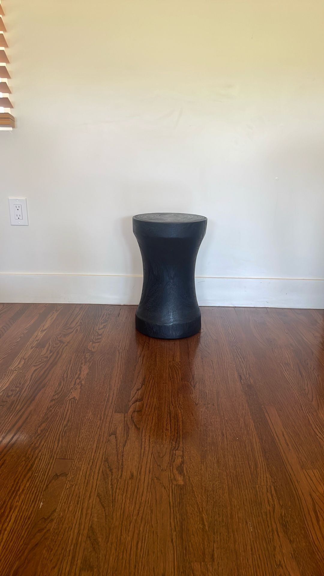 Black wooden Side Table Stool