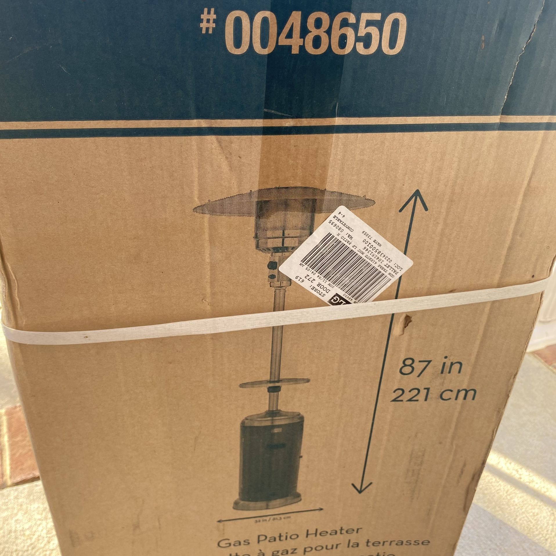 Garden Treasures 41000-BTU Floorstanding Gas Patio Heater
