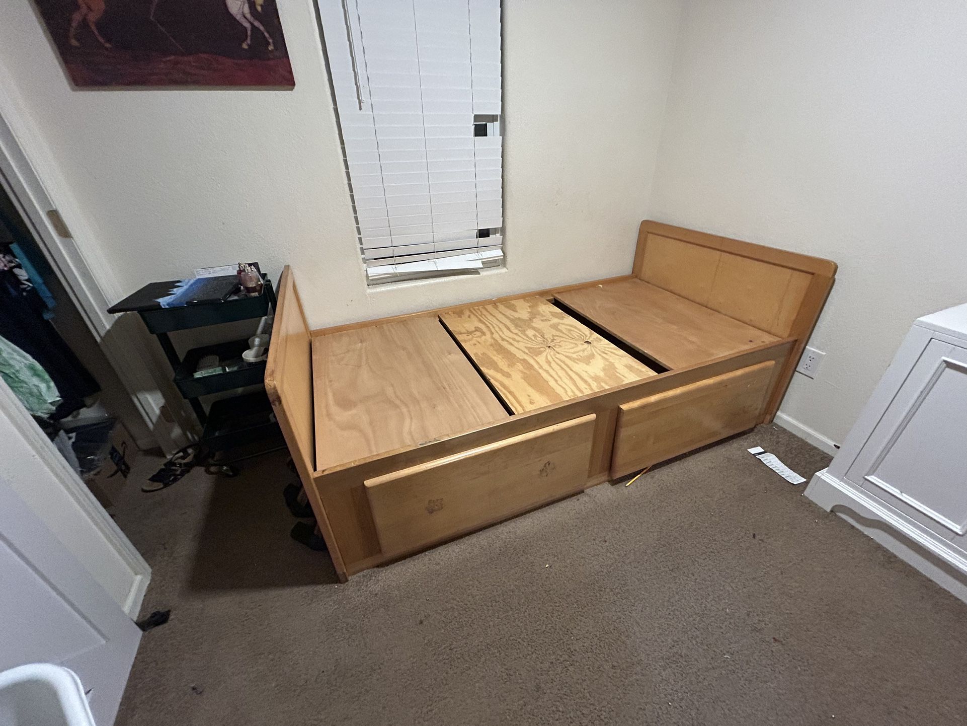 Twin Bed With Drawers