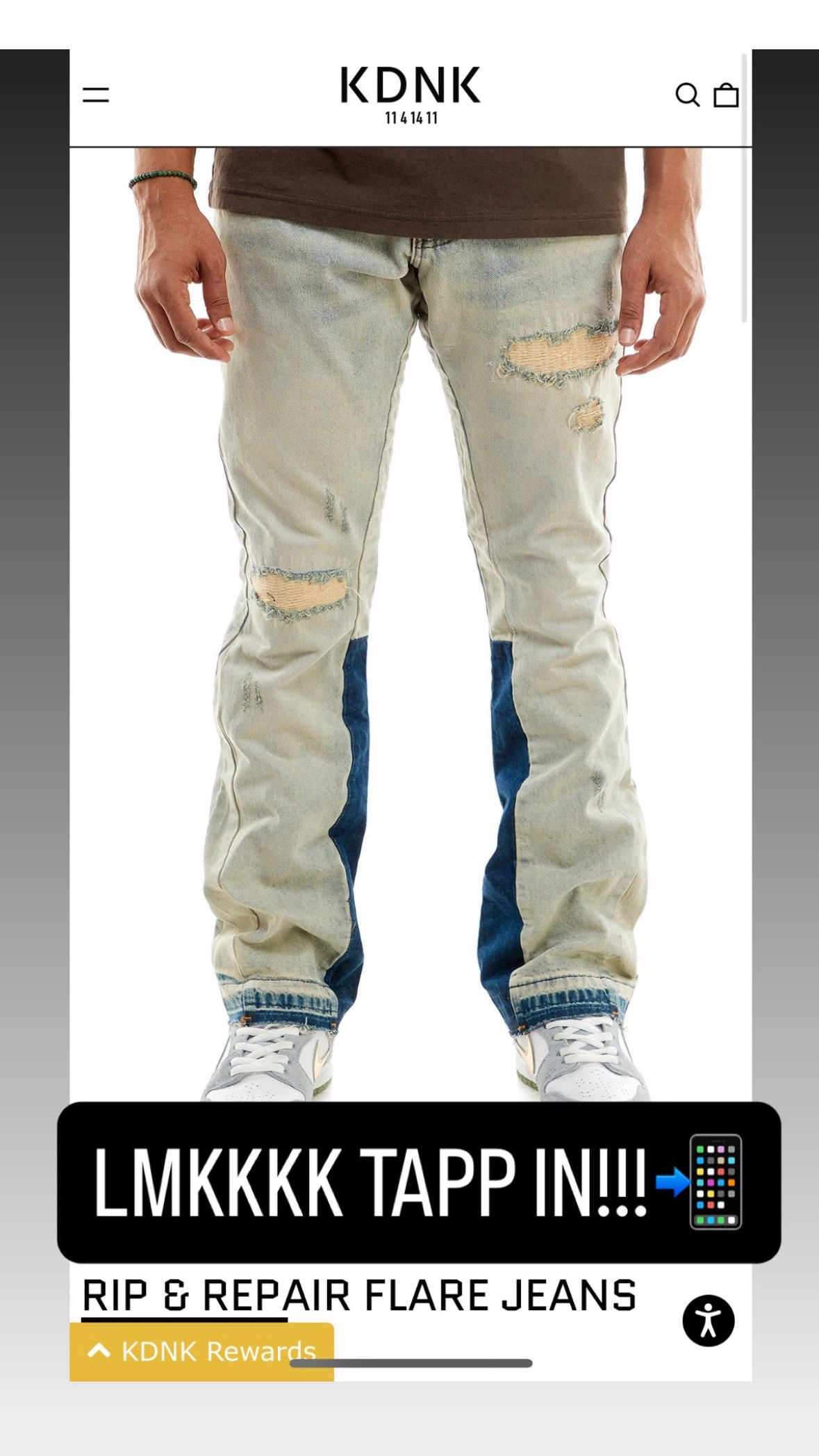 KDNK FLARE JEANS