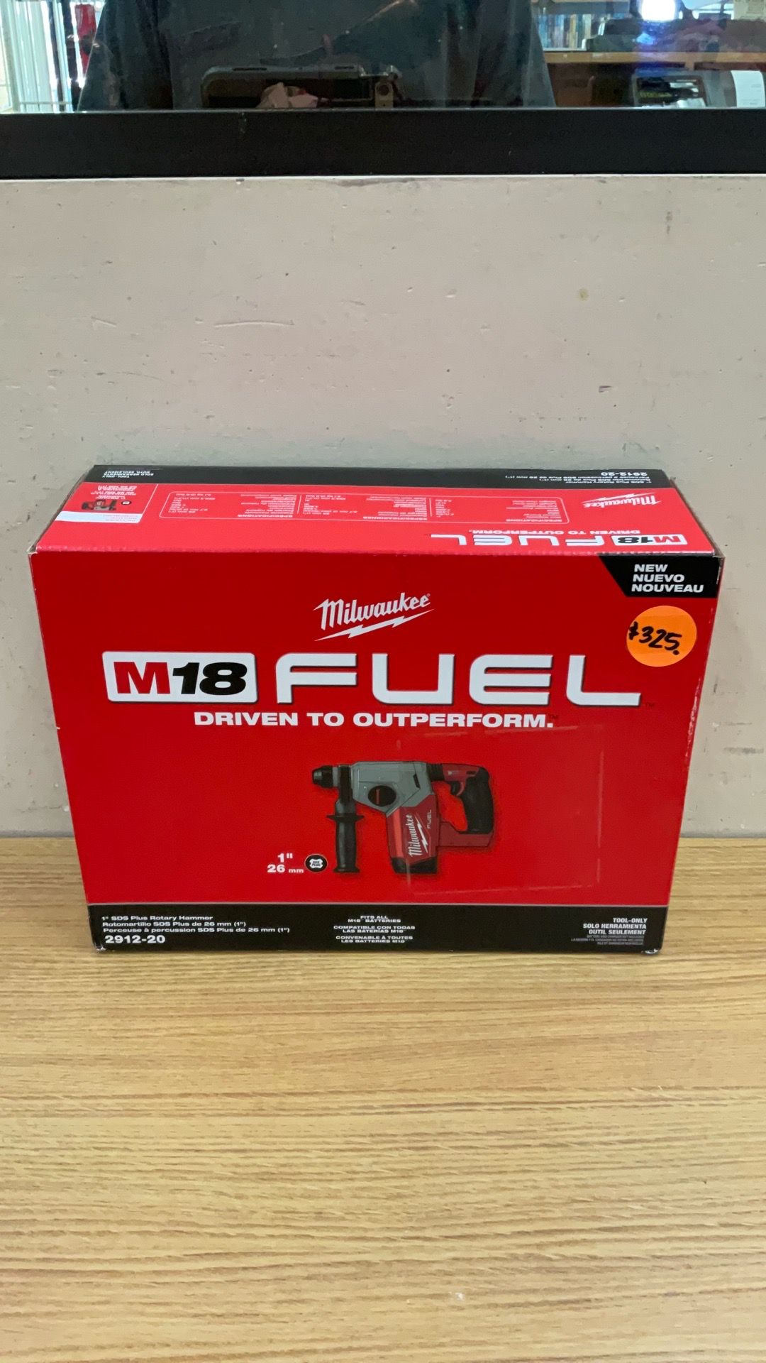 MILWAUKEE 2912-20 1” SDS PLUS ROTARY HAMMER (TOOL ONLY ).