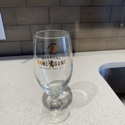 Ommegang Brewing Co. Stemmed Beer Glass, Cooperstown, NY Brewery