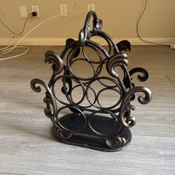 Wine Rack, 5 Bottles, Wine Holder For Home Kitchen Bar Countertop