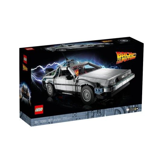 LEGO Icons Back To The Future Time Machine Model Car Building Kit (LEGO Model: 10300)