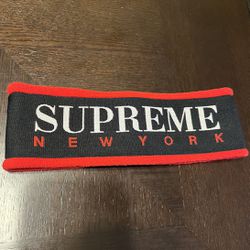 Supreme - Fleece Headband (FW16) - Black/Red - Used