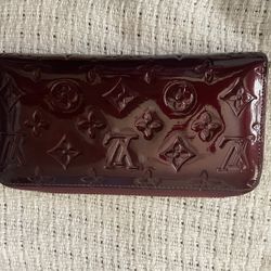 Louis Vuitton Burgundy Wallet In Great Condition