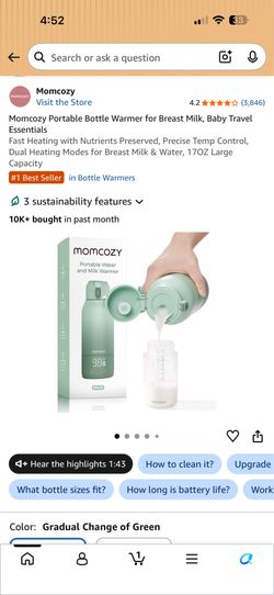 New Sealed Box Momcozy Portable Milk Warmer