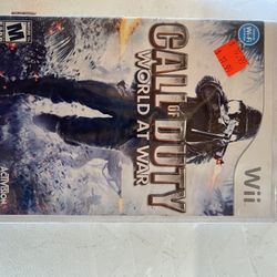 call of duty world at war nintendo wii