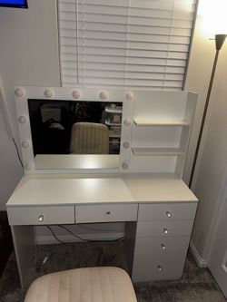 white vanity
