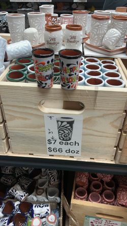 talavera shot glass $7 each $66 doz