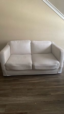 White Fabric Upholstered Sofa/Couch