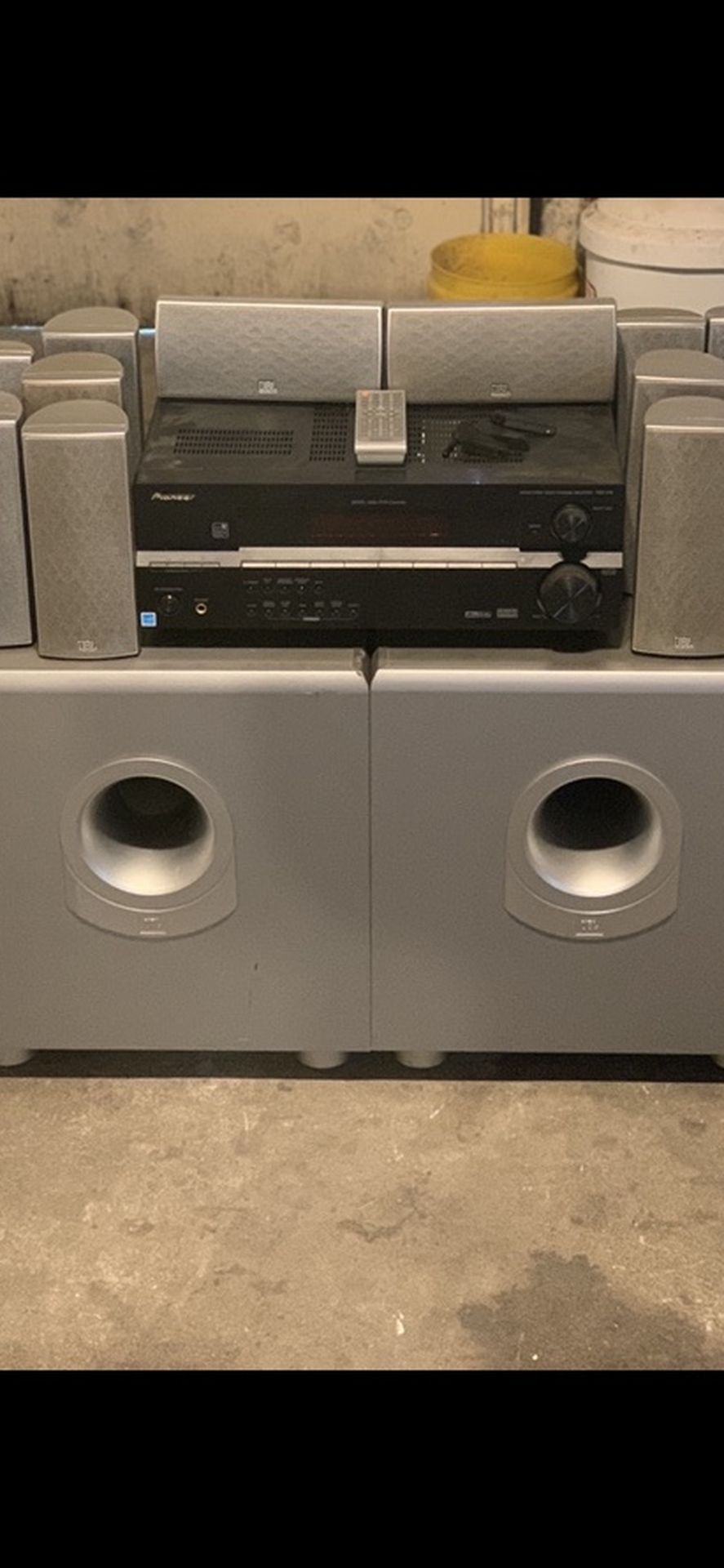 Pioneer Receiver, JBL, Aiwa, Yamaha Speakers