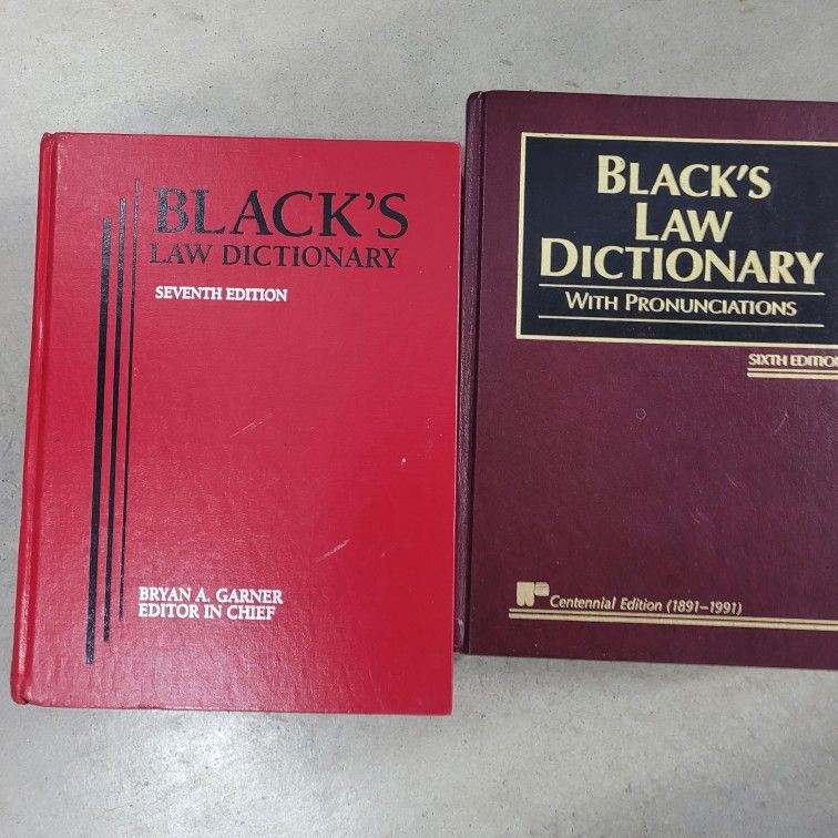 Black's Law Dictionary 6th And 7th Edition 