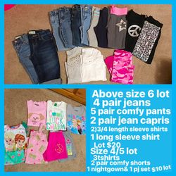 Kids girls size 4/5&6