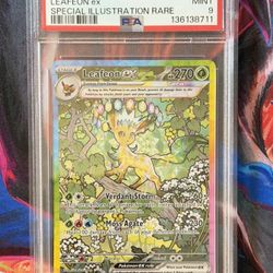 Prismatic Evolutions Leafeon ex SIR PSA 9