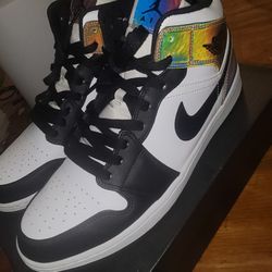 Jordan One,Mid SE,Black&White,size 12
