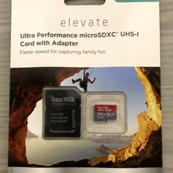 SanDisk 128GB Ultra Performance Micro SDXC UHS-1 Card with Adapter - NEW UNOPENED