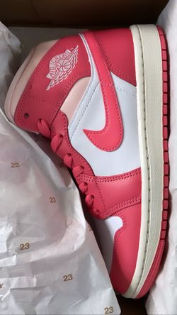 Strawberries and Cream Jordan 1 Mid Womens 