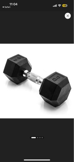 Rubber coated dumbbells