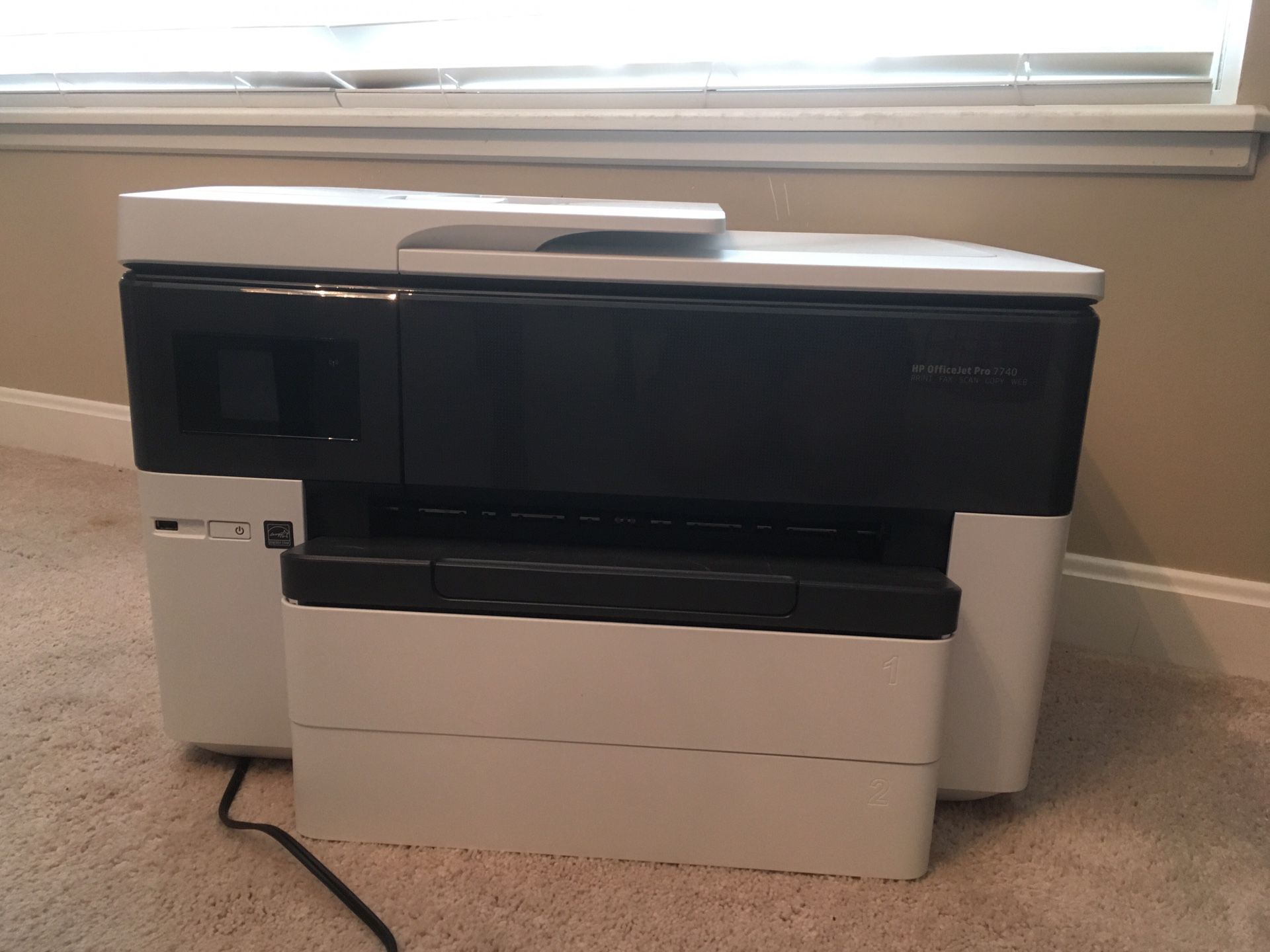 HP printer with cartridges