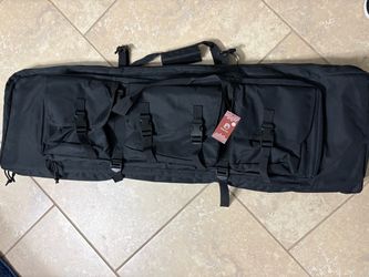 Black Tactical Double Rifle Bag