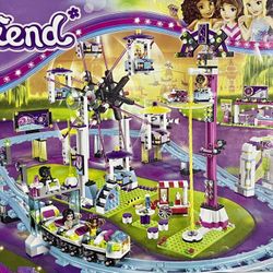 Not LEGO Amusement Park Roller Coaster Set
