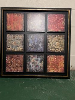 Colorful Print 35 In.² Good Condition 