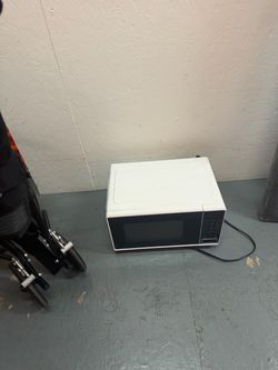 White Countertop Microwave