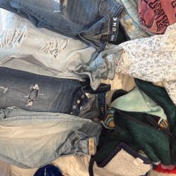 Blue Distressed Jeans 