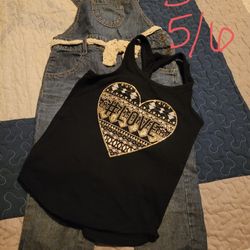 Girl Shirt+overall 