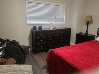 Nice Long Dresser With Matching Night Stand Good Condition But Must Sell Moving To ARIZONA In 2 Weeks