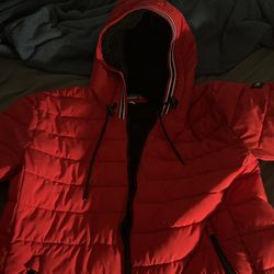 Calvin Klein Red Polo Jacket