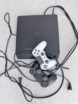 Sony PS4 Slim + 2 Controllers – Great Working Condition