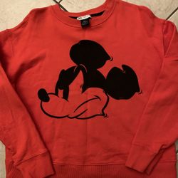 Disney Zara Mickey Mouse Sweatshirt Size Medium 