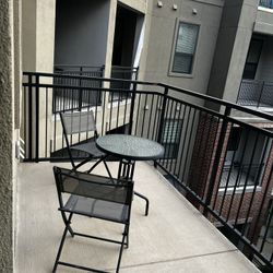 Balcony chairs and table 