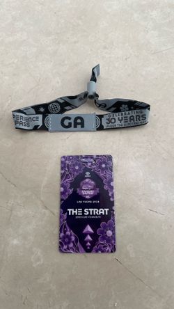 Edc ga ticket and Strat shuttle pass