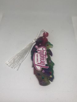 Rainbow Bedazzled Feather Bookmark