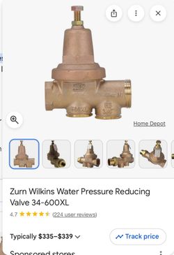 Zurn Wilkins Water Pressure Reducing Valve 34-600XL