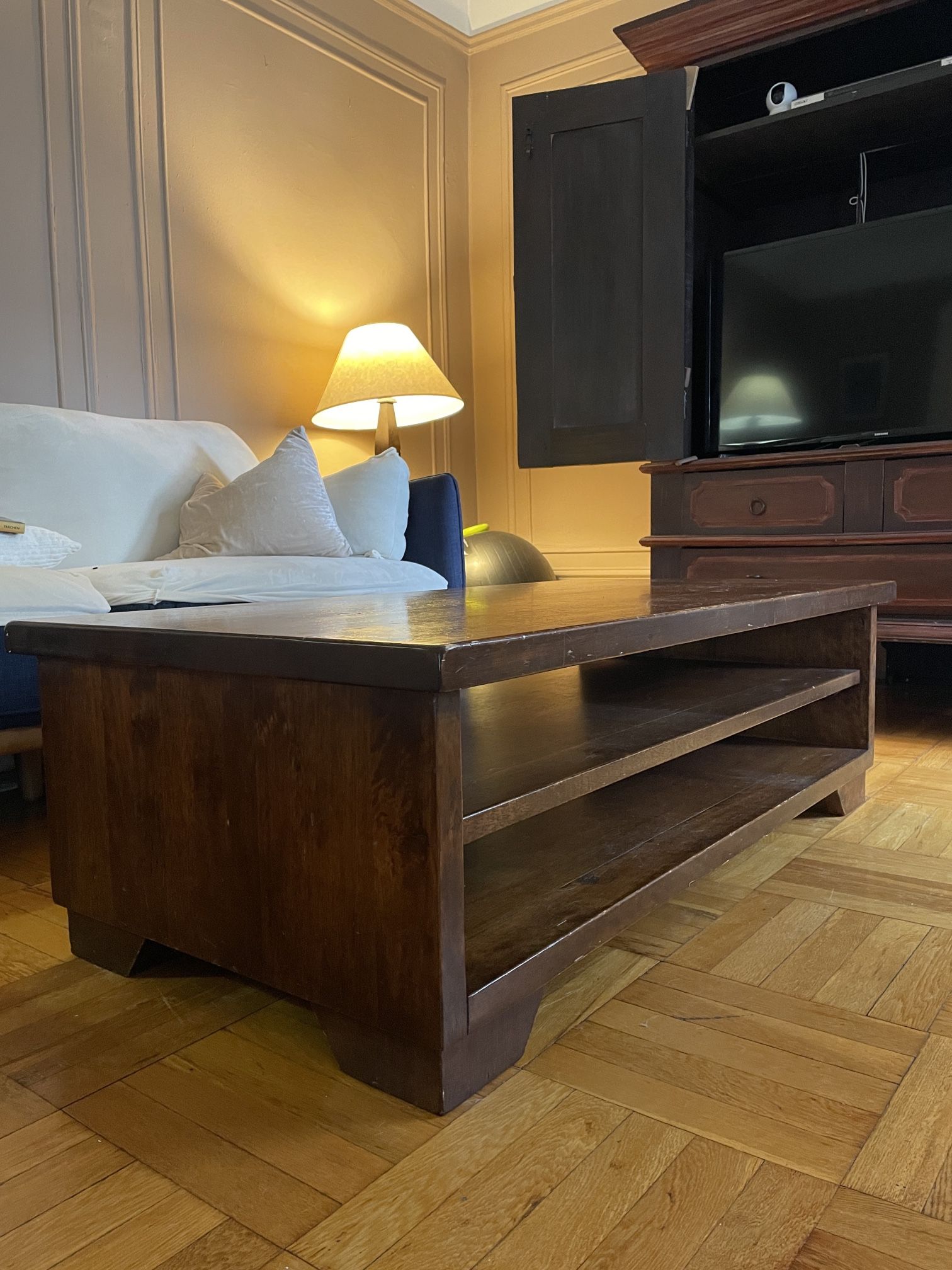 Pottery Barn Wood Rectangle Coffee Table