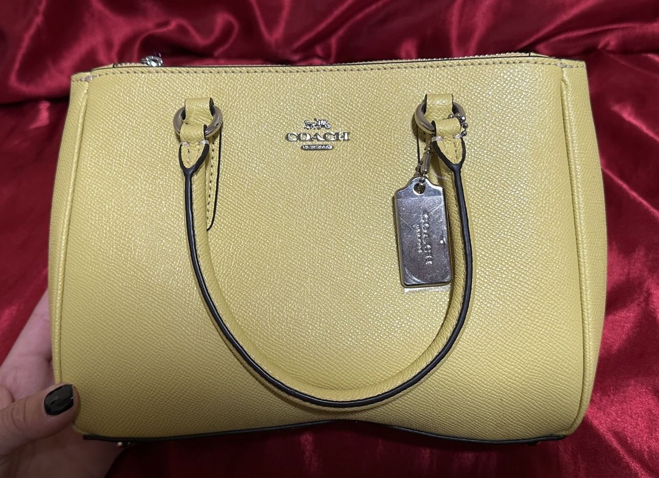 Coach Mini Surrey Carryall Yellow