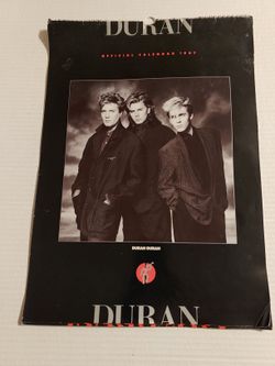 Duran Duran Rare 1987 Calendar Vintage Music Band Collectible