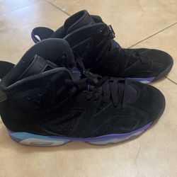 🟣 Air Jordan 6 Retro “Aqua” – Black/Concord/Aquatone (Used, w/ Box)