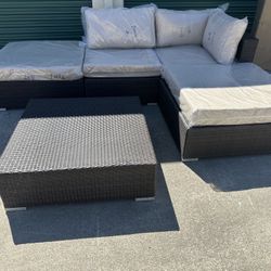 New 5pc Outdoor Patio Furniture Set Sunbrella