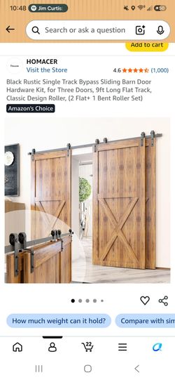 Sliding door track 9ft