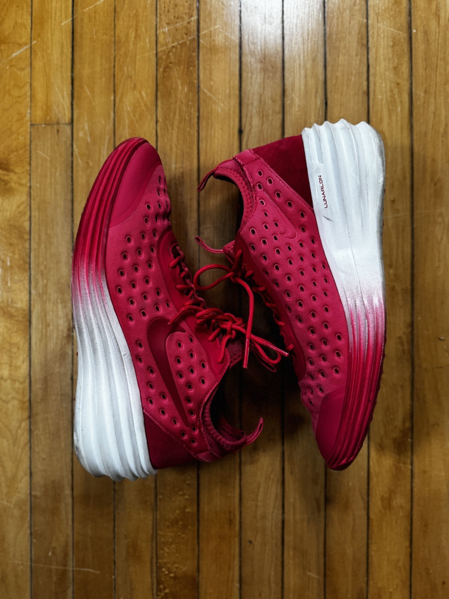 Nike Lunar Elite Sky Hi Wedge Sneaker “Gradient Pack” Pink/White Women’s Sz. 8.5