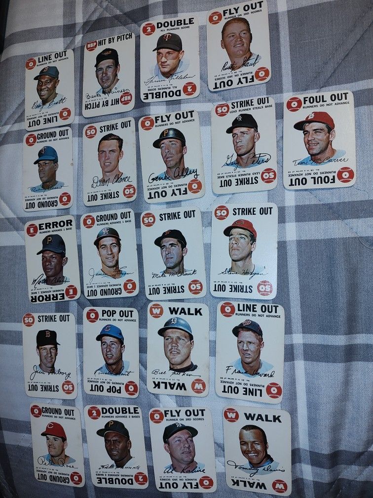 1968 Game Sets Clemente Roberto, Pete Rose Etc
