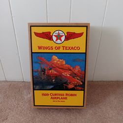 "Wings Of Texas"..1929 Curtiss Robin Airplane..Die-Cast Coin Bank 