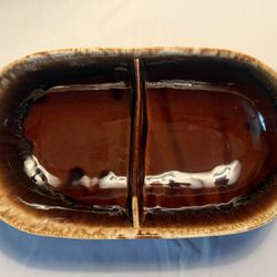 Vintage McCoy Pottery Divided Dish