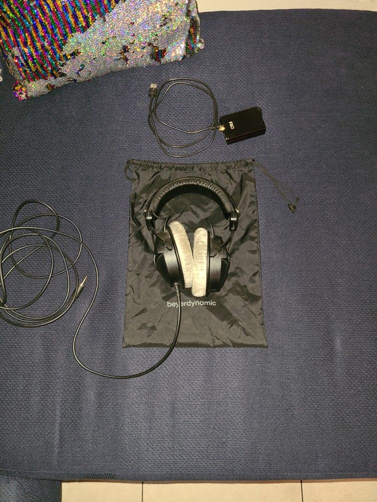 DT 770 Pro 80 OHM Beyerdynamic Headphones + FiiO Olympus 2 DAC Headphone AMP